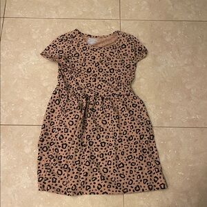 Cat & Jack Brown Leopard Print Kids Dress
